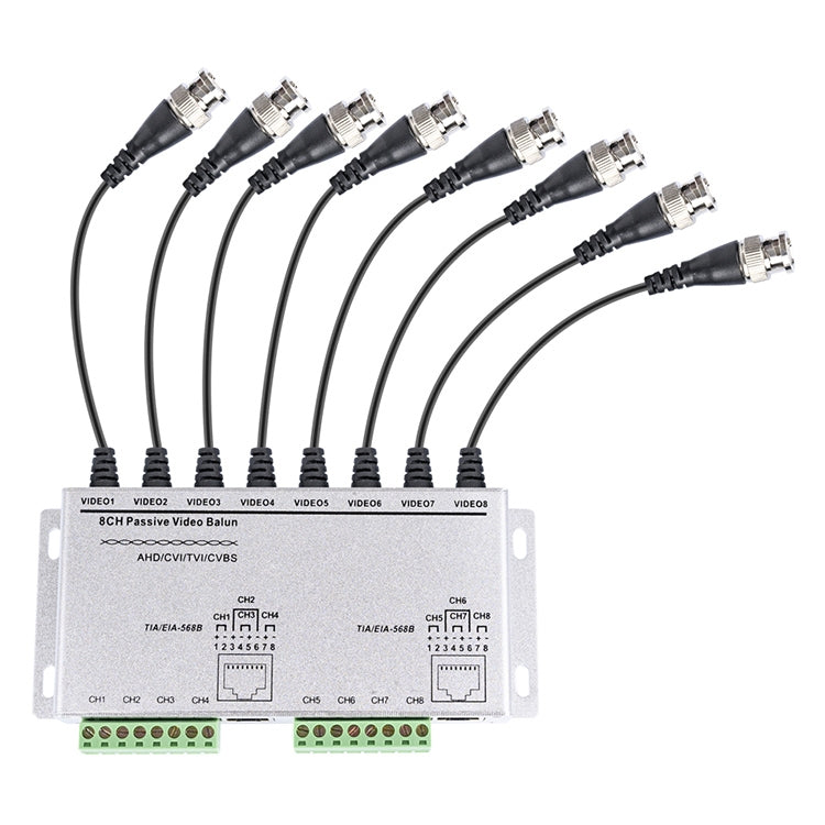 8 CH UTP Passive Video Balun , CCTV Via Twisted Pairs, 8 CH UTP 8 CH UTP Passive Video Balun , CCTV Via Twisted Pairs, 8 CH UTP